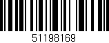 Código de barras (EAN, GTIN, SKU, ISBN): '51198169'