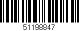 Código de barras (EAN, GTIN, SKU, ISBN): '51198847'