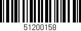 Código de barras (EAN, GTIN, SKU, ISBN): '51200158'