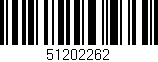 Código de barras (EAN, GTIN, SKU, ISBN): '51202262'
