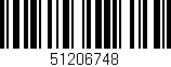 Código de barras (EAN, GTIN, SKU, ISBN): '51206748'