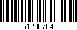Código de barras (EAN, GTIN, SKU, ISBN): '51206764'