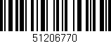 Código de barras (EAN, GTIN, SKU, ISBN): '51206770'