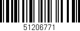 Código de barras (EAN, GTIN, SKU, ISBN): '51206771'
