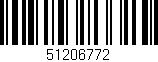 Código de barras (EAN, GTIN, SKU, ISBN): '51206772'