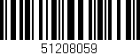 Código de barras (EAN, GTIN, SKU, ISBN): '51208059'