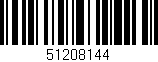 Código de barras (EAN, GTIN, SKU, ISBN): '51208144'