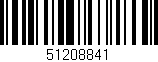 Código de barras (EAN, GTIN, SKU, ISBN): '51208841'
