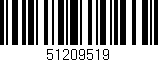 Código de barras (EAN, GTIN, SKU, ISBN): '51209519'