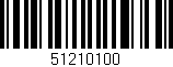 Código de barras (EAN, GTIN, SKU, ISBN): '51210100'