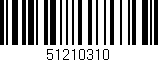 Código de barras (EAN, GTIN, SKU, ISBN): '51210310'