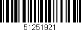Código de barras (EAN, GTIN, SKU, ISBN): '51251921'