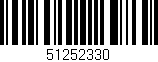 Código de barras (EAN, GTIN, SKU, ISBN): '51252330'