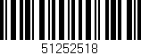 Código de barras (EAN, GTIN, SKU, ISBN): '51252518'