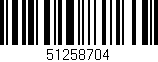 Código de barras (EAN, GTIN, SKU, ISBN): '51258704'
