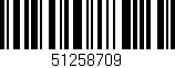 Código de barras (EAN, GTIN, SKU, ISBN): '51258709'