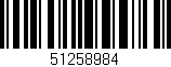Código de barras (EAN, GTIN, SKU, ISBN): '51258984'