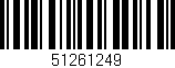 Código de barras (EAN, GTIN, SKU, ISBN): '51261249'