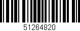 Código de barras (EAN, GTIN, SKU, ISBN): '51264820'