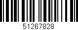 Código de barras (EAN, GTIN, SKU, ISBN): '51267828'