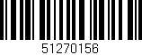 Código de barras (EAN, GTIN, SKU, ISBN): '51270156'