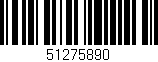 Código de barras (EAN, GTIN, SKU, ISBN): '51275890'