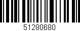 Código de barras (EAN, GTIN, SKU, ISBN): '51280680'
