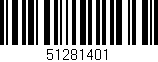 Código de barras (EAN, GTIN, SKU, ISBN): '51281401'