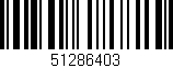 Código de barras (EAN, GTIN, SKU, ISBN): '51286403'