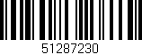 Código de barras (EAN, GTIN, SKU, ISBN): '51287230'