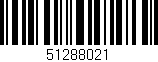 Código de barras (EAN, GTIN, SKU, ISBN): '51288021'
