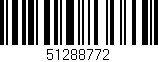 Código de barras (EAN, GTIN, SKU, ISBN): '51288772'