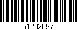 Código de barras (EAN, GTIN, SKU, ISBN): '51292697'