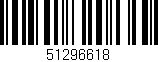 Código de barras (EAN, GTIN, SKU, ISBN): '51296618'