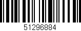 Código de barras (EAN, GTIN, SKU, ISBN): '51296884'