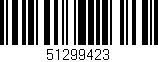 Código de barras (EAN, GTIN, SKU, ISBN): '51299423'