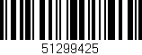 Código de barras (EAN, GTIN, SKU, ISBN): '51299425'
