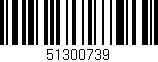 Código de barras (EAN, GTIN, SKU, ISBN): '51300739'