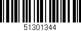 Código de barras (EAN, GTIN, SKU, ISBN): '51301344'