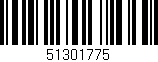 Código de barras (EAN, GTIN, SKU, ISBN): '51301775'