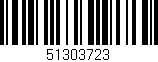 Código de barras (EAN, GTIN, SKU, ISBN): '51303723'