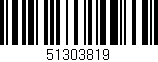 Código de barras (EAN, GTIN, SKU, ISBN): '51303819'