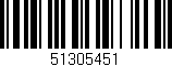 Código de barras (EAN, GTIN, SKU, ISBN): '51305451'