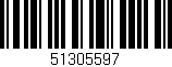 Código de barras (EAN, GTIN, SKU, ISBN): '51305597'