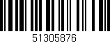 Código de barras (EAN, GTIN, SKU, ISBN): '51305876'