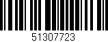 Código de barras (EAN, GTIN, SKU, ISBN): '51307723'