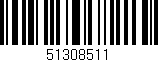 Código de barras (EAN, GTIN, SKU, ISBN): '51308511'