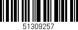 Código de barras (EAN, GTIN, SKU, ISBN): '51309257'