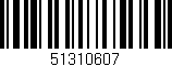 Código de barras (EAN, GTIN, SKU, ISBN): '51310607'
