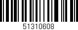Código de barras (EAN, GTIN, SKU, ISBN): '51310608'